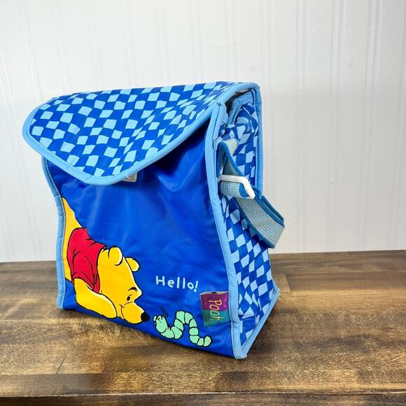 Vintage Winnie The Pooh Diaper Bag Baby Bottle Bag Wet Bag DOLLY RARE Lunch bag - Picture 5 of 12